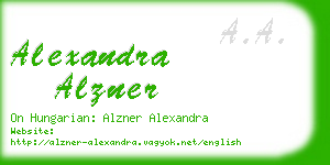 alexandra alzner business card